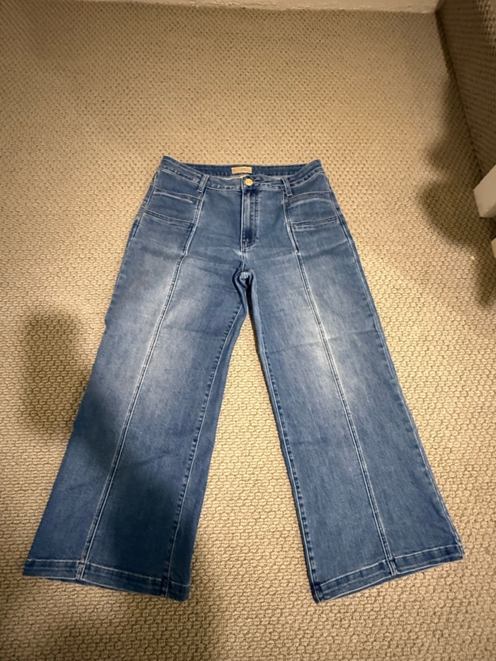 Kut From The Kloth Women's Wide Leg Jeans in Blue Wash